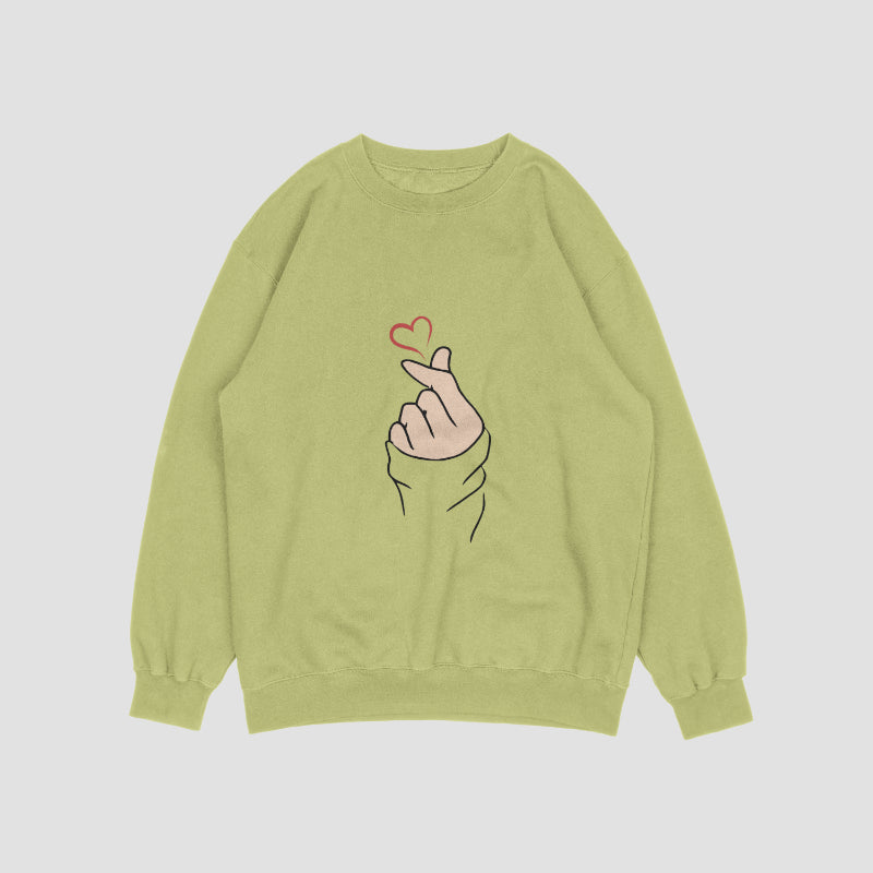 Finger Heart – Soft & Cozy Aesthetic